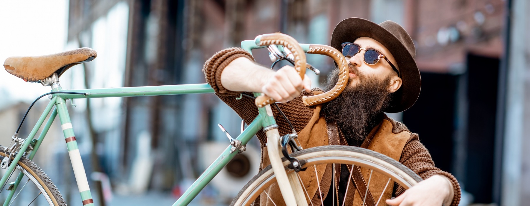 Man with Bicycle